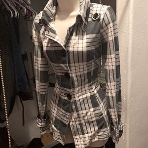 Blue Plaid Large Self Esteem jacket